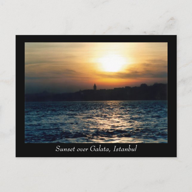 Istanbul Sunset Postcard (Front)