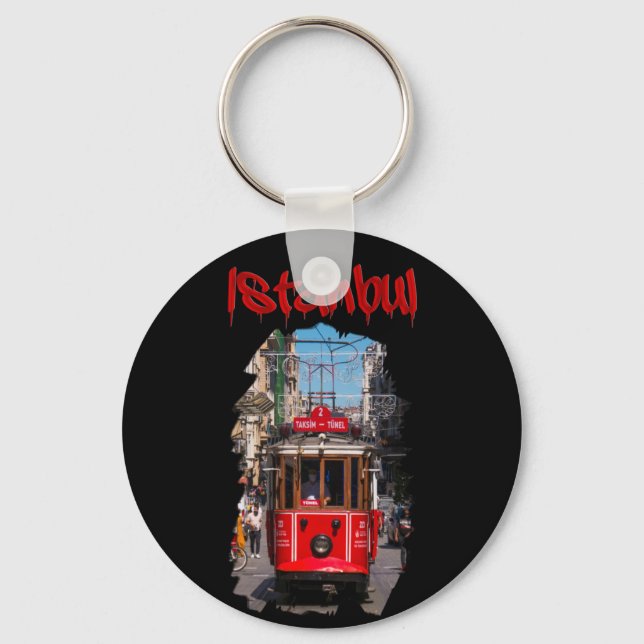 Istanbul: Taksim Tram Keychain (Front)