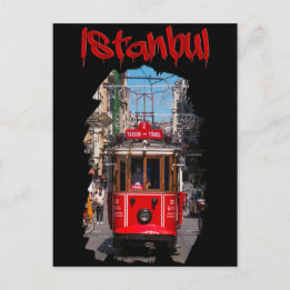 Istanbul: Taksim Tram Postcard
