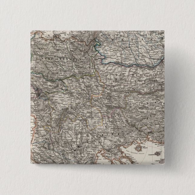 Istanbul, Turkey 2 Inch Square Button (Front)