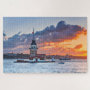 Istanbul, Turkey - baroque mosque of Ortakoy Jigsa Jigsaw Puzzle