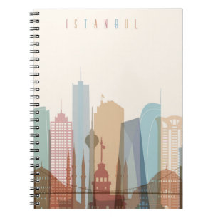Istanbul, Turkey City Skyline Notebook