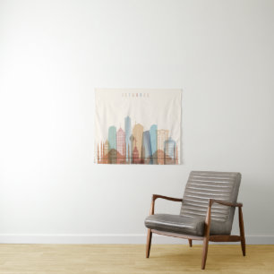 Istanbul, Turkey   City Skyline Tapestry