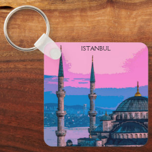 Istanbul Turkey Hagia Sophia Architecture Keychain