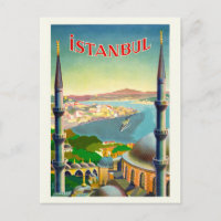 Istanbul Turkey Vintage Poster 1939