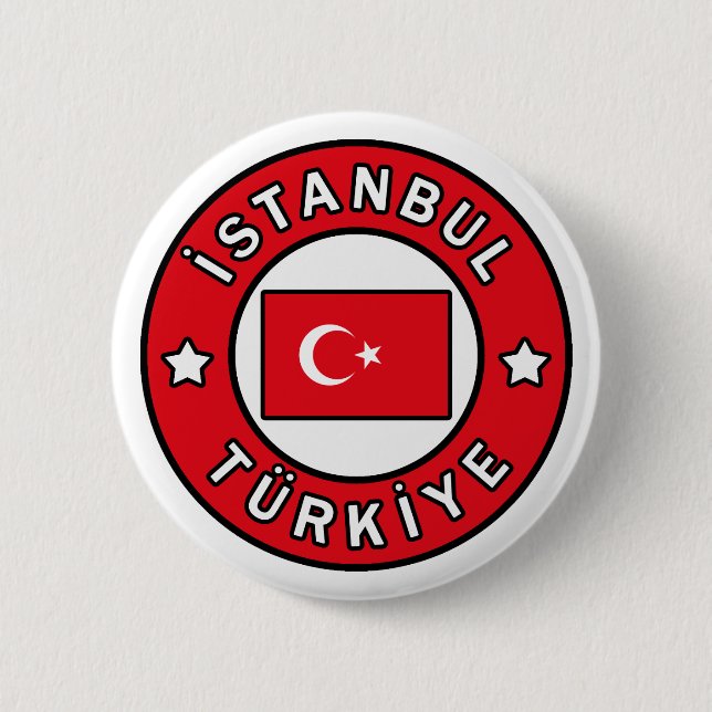 İstanbul Türkiye 2 Inch Round Button (Front)