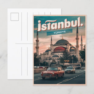 Istanbul turkiye travel vintage souvenirs gifts postcard