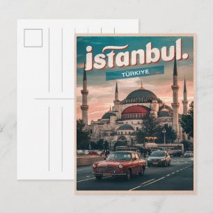 Istanbul turkiye travel vintage souvenirs gifts postcard