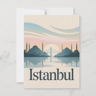 Istanbul vintage postcard
