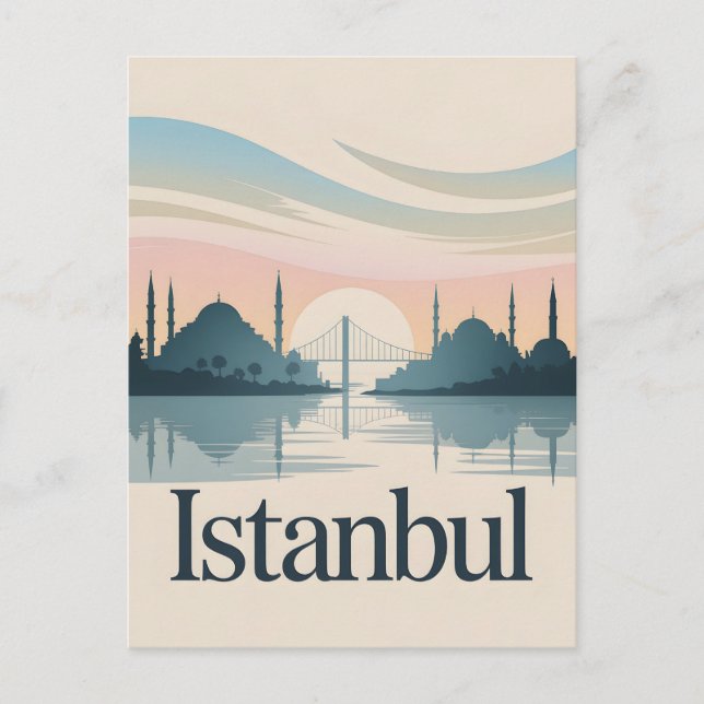 Istanbul vintage postcard (Front)