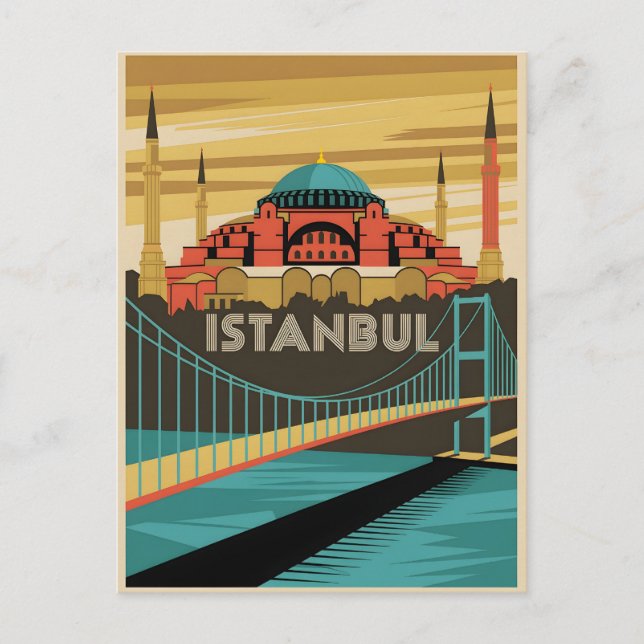 Istanbul vintage  postcard (Front)