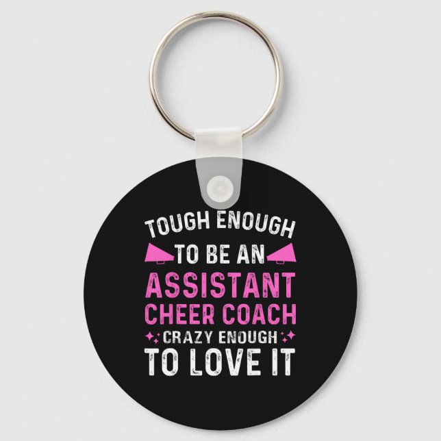Istant Cheer Coach Cheerleading Cheerleader Apprec Keychain (Front)