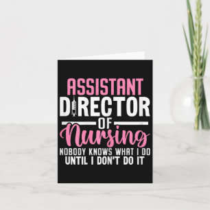 Istant Director Of Nursing Funny Adon Rn Nurse Med Card