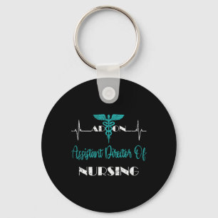 Istant Director Of Nursing Heartbeat Adon Nurse  Keychain