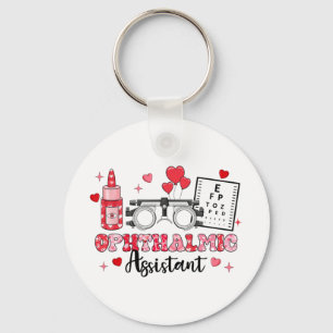 Istant Eye Test Gles Hearts Valentine's Day 1 Keychain