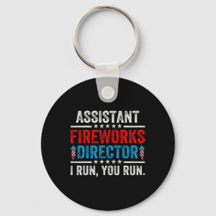 Istant Fireworks Director Funny 4th Of July Men Wo Keychain