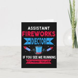 Istant Fireworks Director I Run You Run 4th Of Jul Card