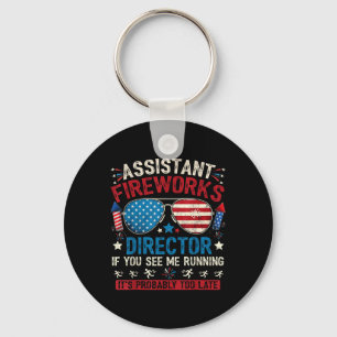 Istant Fireworks Director If You See July 4th Fire Keychain