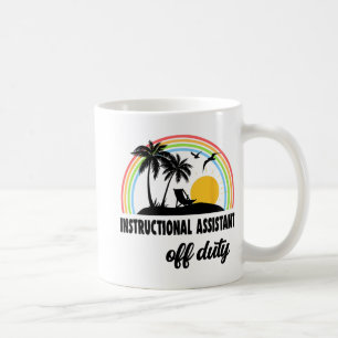 Istant Off Duty Rainbow End Of School Year  Coffee Mug
