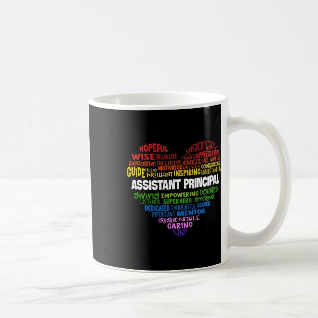 Istant Principal Cute Heart Back To School  Coffee Mug (Right)