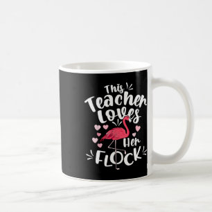 Istant Principal Loves Her Flock Flamingo Teacher Coffee Mug