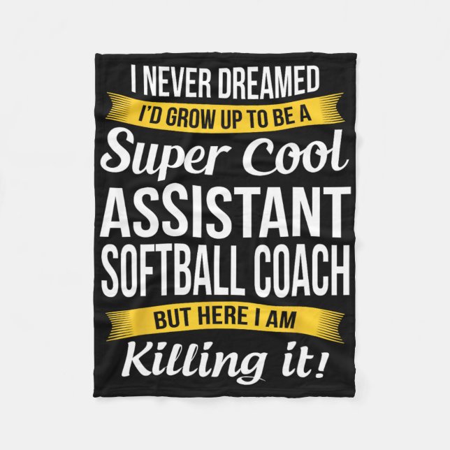Istant Softll Coach Thank You Funny Gift  Fleece Blanket (Front)