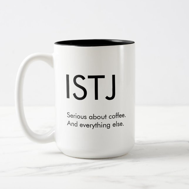 ISTJ Sérieux sur tout Mug Gift (Gauche)
