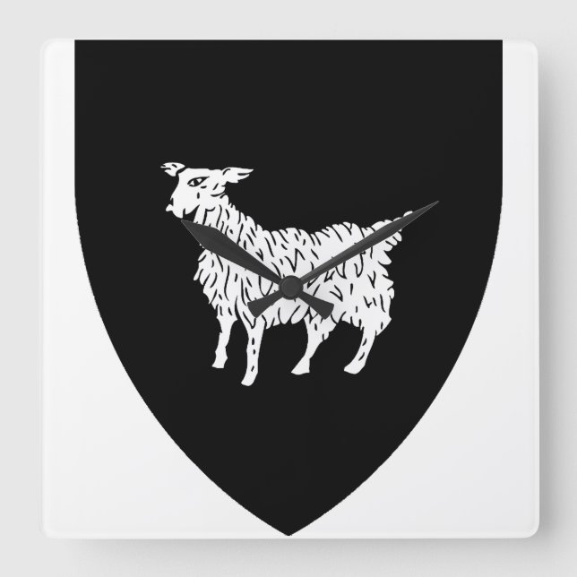 Istria Coat of arms in Croatia Square Wall Clock (Front)