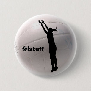 istuff Volleyball 2 Inch Round Button