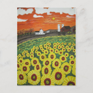 ISunflower Valley Farm Postcard