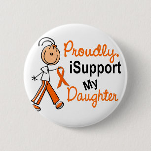 iSupport 1 SFT Leukaemia MS Kidney Cancer DAUGHTER 2 Inch Round Button