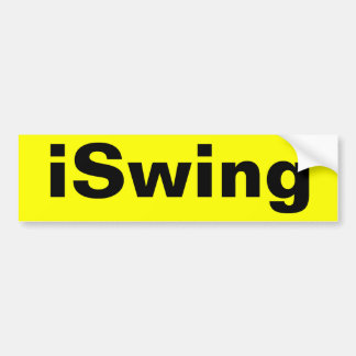 iSwing Bumper Sticker