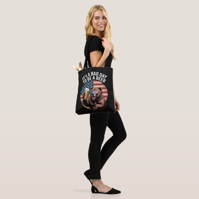 It A Bad Day To Be A Bear Tote Bag (On Model)