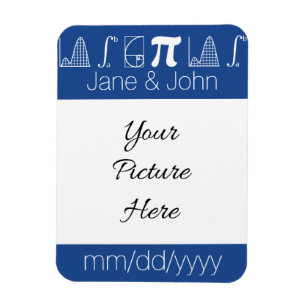It Adds Up in Blue Save-the-Date Magnet
