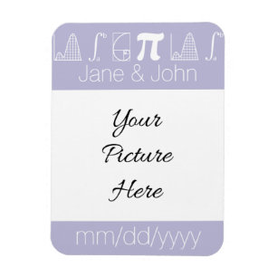 It Adds Up in Lavender Save-the-Date Magnet