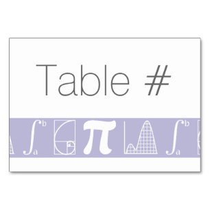 It Adds Up in Lavender Table Card
