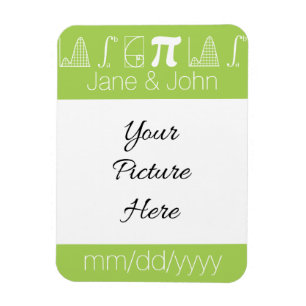 It Adds Up in Peridot Save-the-Date Magnet