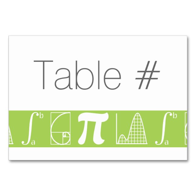 It Adds Up in Peridot Table Card (Front)