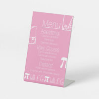 It Adds Up in Petal Pink Pedestal Sign