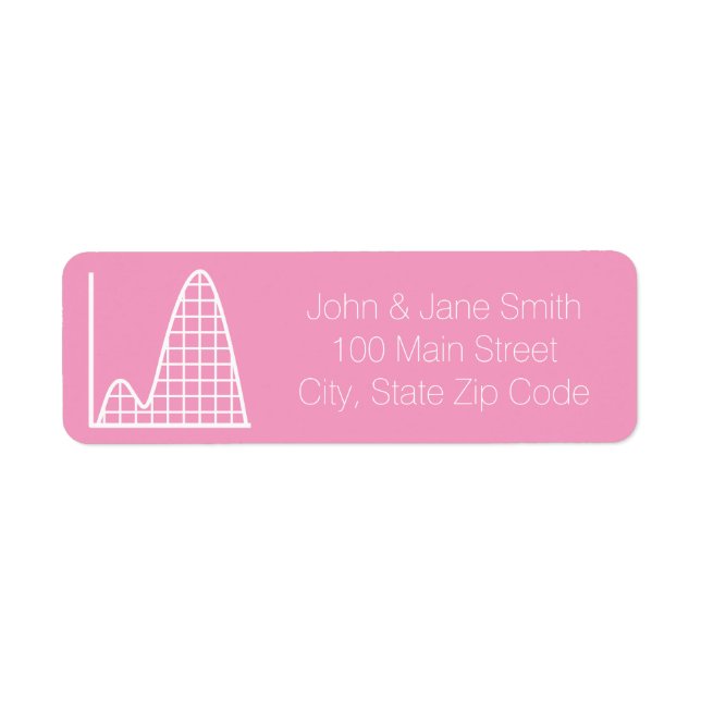 It Adds Up in Petal Pink Return Address Label (Front)