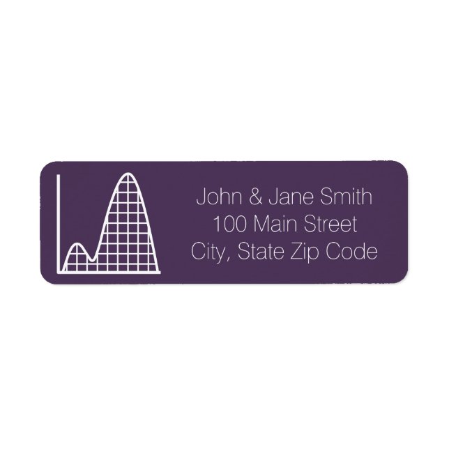 It Adds Up in Purple Return Address Label (Front)