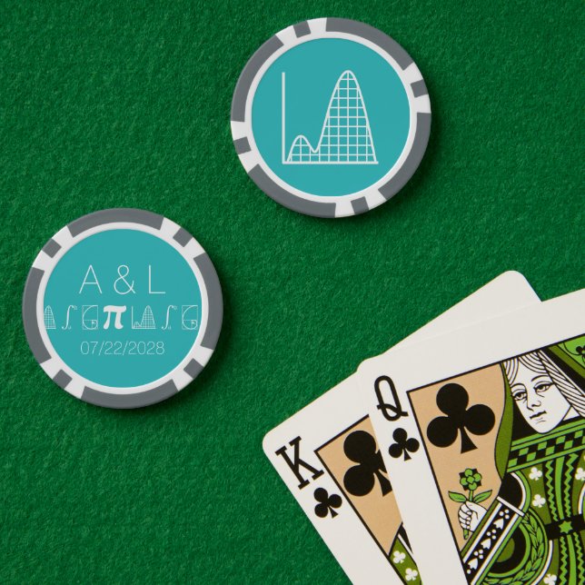 It Adds Up in Turquoise Poker Chips (Poker Table (Double))