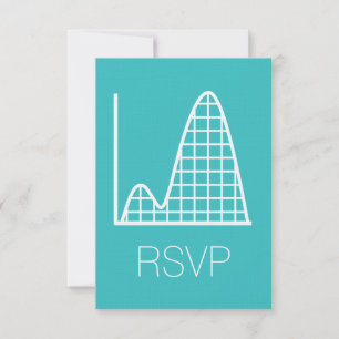 It Adds Up in Turquoise RSVP Card