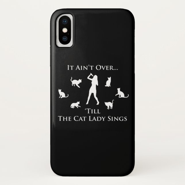 It Ain't Over 'Till The Cat Lady Sings Case-Mate iPhone Case (Back)