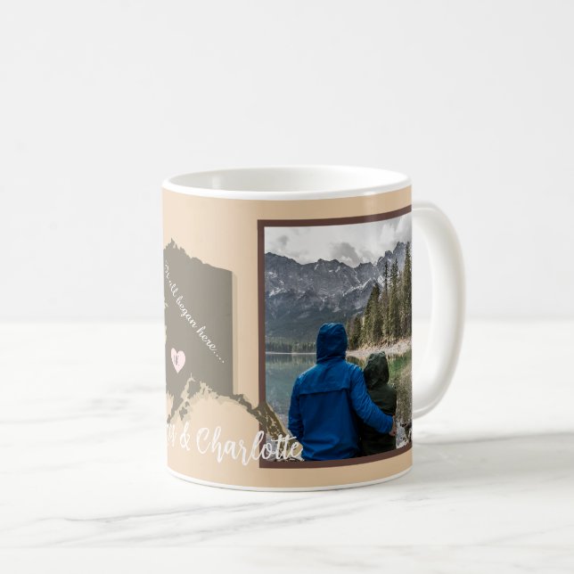 It all Began Here, Alaska, Photo Customize   Coffee Mug (Front Right)