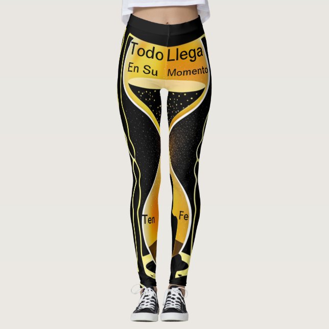 "It all comes in its time" - Believe in Timing Leggings (Front)