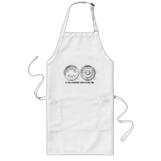 It all started with a pie tin t-shirt apron