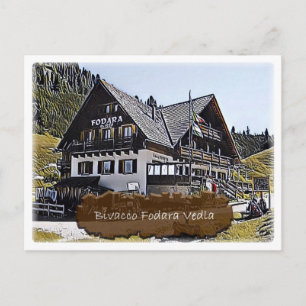 It - alpine hut Bivacco Fodara Vedla - Dolomiti - Postcard