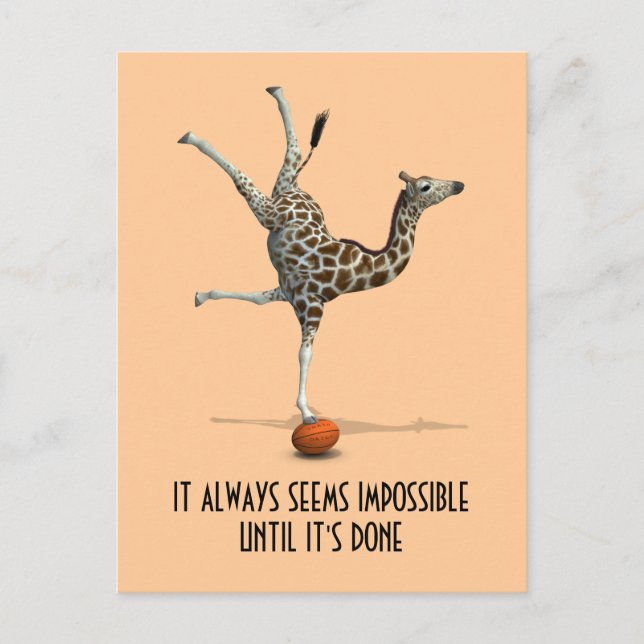 It Always Seems Impossible Until It's Done Postcard (Front)