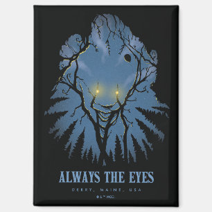 IT Always The Eyes Pareidolic Tree Tops Magnet